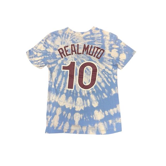 Philadelphia Phillies JT Realmuto Nike Bleached Jersey Tee - Picture 2 of 3